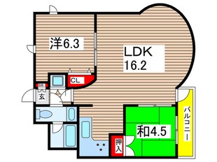 パレプラス東武庫之荘（208）の物件間取画像